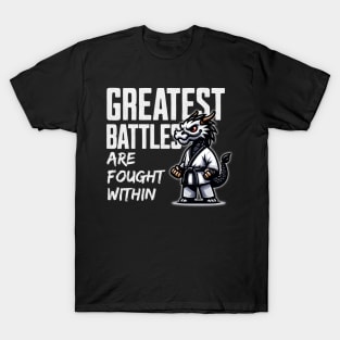 Dragon Sensei 🐉 "Greatest Battles Are Fought Within" T-Shirt